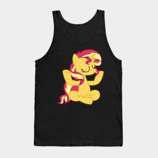 Sunset Shimmer Lotus Position Meditation Tank Top